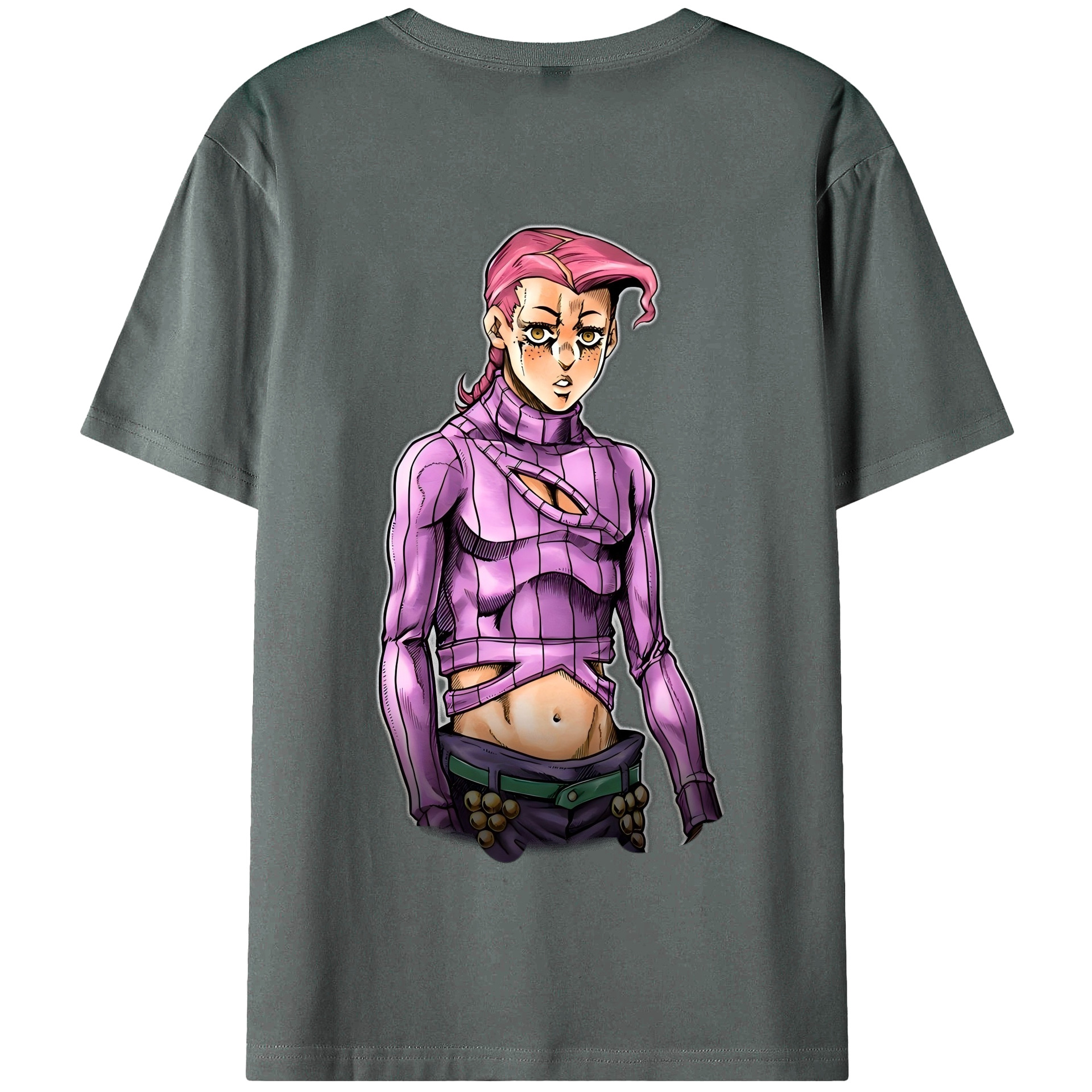 （画像用） ジョジョの奇妙な冒険 ビネガー?ドッピオ JoJo's Bizarre Adventure Vinegar Doppio 綿100％半袖Tシャツ（背面プリント）